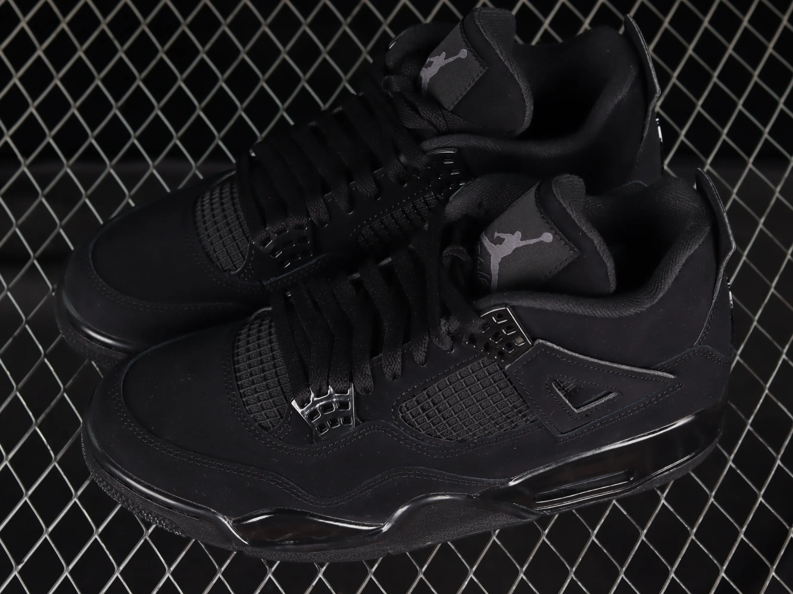All categories Air Jordan Jordan series basketball shoes Air Jordan 4 LJR version Air Jordan 4 Retro "Black Cat" AJ4 Joe 4 Black Cat First layer frosted CU1110-010